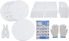 Rotating Bookshelf Tower, 360 Display Floor Standing Bookcase Storage Rack for Kids&Adults, Revolving Book Shelf Storage Round Carousel, Vertical Rotate Turning Spiral Corner Organizer, White (2 Tier)