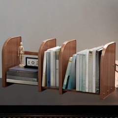 Desktop Bookshelf Table Top Bookcase Adjustable Lightweight Desk Bookshelf Counter Top Bookcase for Study Room Indoor