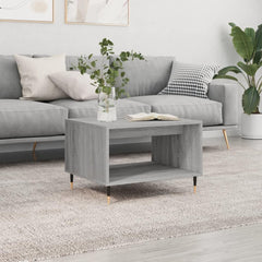vidaXL , Chic Rectangular Coffee Table, Industrial Vibe, Lots of Storage, Sturdy Wood, Modern Minimalist Living Room Décor