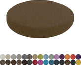 Round Chair Pads 11.8x11.8x1.2in(1 Pieces) Kitchen Round Chair Seat Cushion Detachable Memory Foam Non-Slip Patio Dining Chair Cushion for Living Room Circle Stool Chair,Black