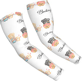 Little Chef Gnome,Baker Gnome Arm Sleeves for Men Women UV Moisture Wicking Sports Gardening Sleeves for Baseball Volleyball Cycling Golf Running