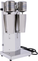 Milkshake Maker, 110V Commercial Stainless Steel Milk Shaking Machine Double Head Drink Mixer, High Speed Electric Silent Milk Shake Machine with Two 800ml Cups(Double Head 16000rpm)