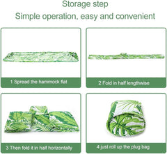 Camping Hammock, Garden Hammock Single Camping Hammock, Lightweight Parachute Portable Hammocks for Hiking, Travel, Backpacking, Beach, Backyard, Outdoor, Indoor(A)