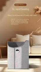 Intelligent Under Desk Foot Warmer Heated Foot Rest for Office Home Energy Efficient Heater Portable Heater for Winter(Blue)