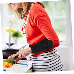 Elastic Arm Sleeves 4 Pairs Reusable Oversleeves for Cooking Cleaning Laundry Restaurant Work