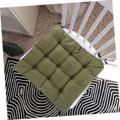 1pc Reversible Seat Pad Cushion with Ties for Non- Support Thicken Chair Cushion for Dining Room Kitchen Living Room Easy to Clean Air Dry