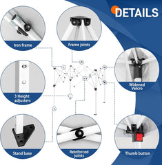 Canopy Tent, 5 X 5 FT Pop Up Canopy Outdoor Instant Tent Slant Legs with Carrying Bag, Portable Gazebo Shelter for Patio Deck Garden and Beach (Blue)