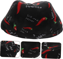 Healifty Creative Chili Design Chef Hat Comfortable Kitchen Working Cap for Waiters Chefs Restaurant Cooking Uniform