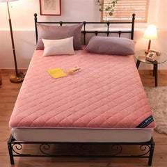 Japanese Futon Mattress,Tatami Mattress, Japanese Tatami Sleeping Floor Mat Floor Mattress for Adults Full Size Roll Up Camping Mattress Portable Sleeping Pad Floor Bed,(Pink,100x190cm(39*74in))