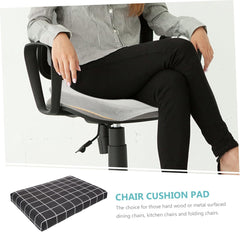 Memory Foam Chair Cushion Pad for Dining Room Non-Slip Indoor Seat Cushion Kitchen Chair Pad Removable Cover for Office Use