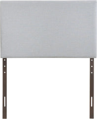 Modway Region Linen Fabric Upholstered Twin Headboard in Gray