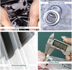 Outdoor Clear Tarp Curtain, pergola double-sided waterproof Tarpaulin side panels, 0.3mm-Pvc plastic heavy duty Tarpaulin-side panel curtains Transparent for gazebo with eyelets,W×H-4×2.5m(13.1*8.2ft)