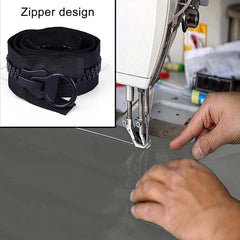 Outdoor Tarp Curtains with Zipper Door, 0.5mm PVC Clear Waterproof Tarpaulin Side Panels with Grommets, Pergola Patio Porch Gazebo Carport Grey Transparent Tarpaulin, Weatherproof