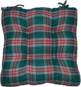 Cute Chair Pad, Classic Buffalo Plaid Chair Cushions with Ties – Fits Kitchen Dining Chairs, Farmhouse Style Square Seat Cushion(Red White,1 Count (Pack of 1))