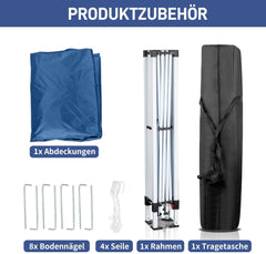 10'x10' Pop Up Canopy Tent, Outdoor Canopy Tent, Commercial Instant Gazebos, Portable Shelter Canopies, for Patio/Outdoor/Wedding Parties and Events (White)