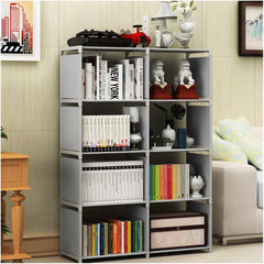 5-Tier Book Shelf 8 Cube Organizer, Storage Shelves for Bedroom, Living Room, Office, Closet, Study Room - DIY Cube Storage