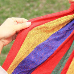 Camping Hammock Bed Camping Hammock Canvas Swing Bed Outdoor Hammocks Portable for Travel Beach Garden Courtyard Hammock Swing (Color : Blue)