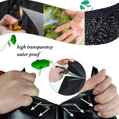 PVC Tarpaulin with Zipper,PVC Clear Waterproof Tarpaulin Side Panels with Zipper,Pergola Patio Porch Gazebo Carport Transparent Tarpaulin,Weatherproof,Customizable ( Size : H2.6xW2.5m/H8.5xW8.2ft )