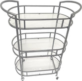 Westwood Antique Copper Bar/Serving Cart 26¾" x 12½" x 37⅜"