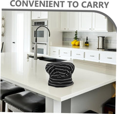 Adjustable Cotton Chef Hat Pleated Design Ventilated Cooking Baker Cap for Hotel Bakery Food Service Multi