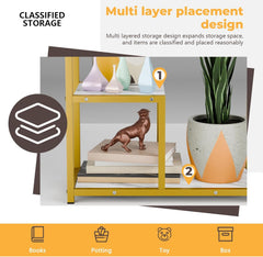 End Table, Narrow Side Table, Slim Bedside Table,small end tables for small spaces with 3-Tier Shelves, Rectangle Sofa Side Table for Small Spaces, Living Room, Sturdy, Easy Assembly Platinum