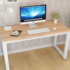 Writing Computer Desk, Modern Simple 43" Home Office Study Desk, Workstation PC Laptop Table Gaming Table for Living Room Bedroom (Wood)
