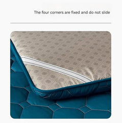 Japanese Floor Futon - Foldable Portable Guest Bed Convertible Sofa Mattress for Home & Travel (Single/Double, 71"x79")