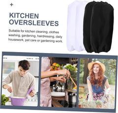 4 Pairs Reusable Kitchen Arm Oversleeves Oil Sleeves for Cooking Cleaning and Dishwashing Easy to Clean Practical for Daily Use