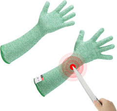 MECCANIXITY Cut Resistant Sleeves with Glove, Arm Protection Sleeve Farmer Gardening Sleeves for Welding, Farming