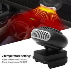 Battery Powered Space Heater - 1500mAh Rechargeable Portable Heater with Long-Lasting Heating and Defogging Function for Indoors, Cars, Camping (1pc + 2 batteries)