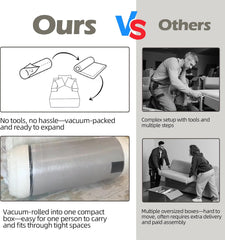 67" Oversized Chaise Lounge Chair Indoor – Deep Seat Corduroy Upholstered Sleeper Couch, Boneless Cloud Sofa Bed for Living Room Bedroom, No Assembly Required (Light Grey)