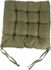 1pc Reversible Seat Pad Cushion with Ties for Non- Support Thicken Chair Cushion for Dining Room Kitchen Living Room Easy to Clean Air Dry