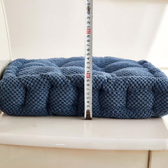 Velvet Chair Cushions for Dining Chairs – Super Soft Plush Washable Square Seat Pads, Comfortable Chair Cushions for Kitchen, Dining Room, or Indoor Seating