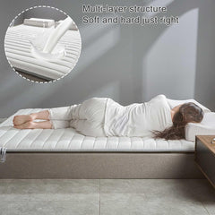 Skin Friendly Japanese Floor Mattress Futon Mattress Twin Size,Thicken Roll Up Tatami Mat, Foldable & Portable Floor Lounger Mattress Sleeping Pad for Camping (Color : White, Size : Twin)