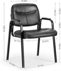 Leather Conference Room Chairs with Padded Arms,1P,Sofa