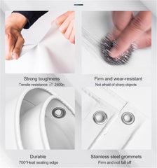 Transparent Tarpaulin Side Panels,PVC Tarpaulin with Zipper,Clear Waterproof Tarp Curtains with Zipper Door,Outdoor Pergola Patio Porch Gazebo Carport,0,5 mm Thick (Size : H2.1xW3.5m/H6.8xW11.4ft)