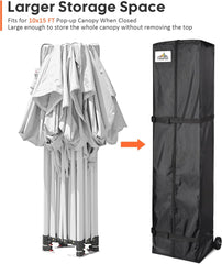 Pro XL Canopy Carry Bag Wheeled for 10x15' Popup Event Shelter Tent Storage Case