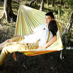 Camping Hammock Bed Double & Single Hammock Portable Nylon Parachute Hammocks Swing for Indoor Outdoor Garden Hiking Travel Backpacking Hammock Swing (Color : G)