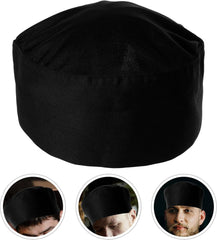 BESPORTBLE Breathable Japanese Korean Chef Hat for Women Comfortable Kitchen Cooking Cap 1-Piece Uniform Hat for Restaurant Use Black
