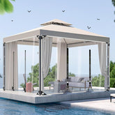 Outdoor Curtains, Transparent Tarpaulin Sheet Waterproof, 0.3mm PVC Soft Glass Tarpaulin Side Panels for Gazebo Carport Pergola, Partition Rain Curtains, Clear-Dustproof,W×H-3×2.7m/9.8×8.9ft