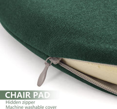 14" Round Memory Foam Chair Cushion Detachable Bar Stool Cushion Circle Chair Pad Breathable Chair Seat Cushion for Dining Kitchen Chairs Coffee