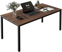 Computer Desk for Small Space,Modern Simple Laptop Desk,Computer Table Study Writing Desk for Home Office,Dining Room,Living Room (Dark Walnut, 63 * 31.5in)