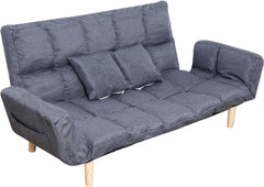 Love Seat Couch, 54" Modren Convertible Couches for Small Spaces, 2 Seater Couch, Living Room Recliner Sofa, Sofa Beds for Apartments Dorm Office Grey