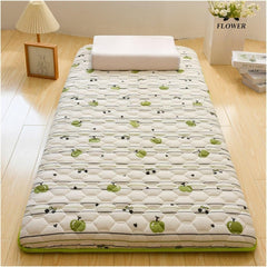 Japanese Style Floor Sleeping Mattress Single Double Roll Up Foldable Portable Suitable for Guest Sofa Bed Travel Camping.(01,120 * 200cm)