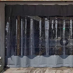 Outdoor Tarpaulin Curtain Gazebo Side Panels Weatherproof with Zipper and Elastic Cord for Pergolas Patio Porches Carports Gazebos (Color : Gray, Size : 2.5x2.5m/8.2x8.2ft)