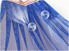 Outdoor Hammock Anti-Rollover Travel Camping Portable Hammock Hanging Chair Outdoor Portable Camping Travel Equipment(Blue)