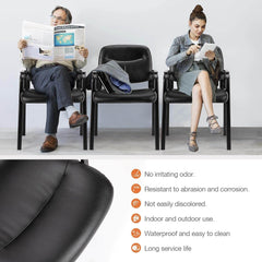 Leather Conference Room Chairs with Padded Arms,1P,Sofa