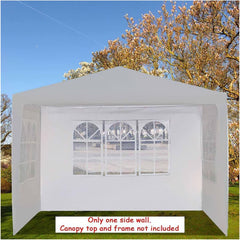 Canopy Sides Panel-Portable Outdoor Tent Side Wall Gazebo Garden Shade Shelter Side Wall (Without Rack) (Color : White)