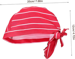 FRCOLOR Stylish Chef Hats for Men and Women Cotton Cloth Head Cap with Design for Restaurants Cafes and Catering Comfortable and Durable Cooking Uniform Hat Multi