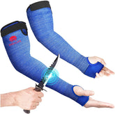 Cut Resistant Arm Protector Gardening Sleeves for Men Women with Thumb Hole - Lightweight & Breathable Farmers Sleeves for Thin Skin & Bruising - Arm Sleeves for Garden, Welding, Biting, Pet Grooming